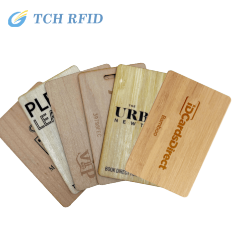 Walnut Payment Wooden Cards